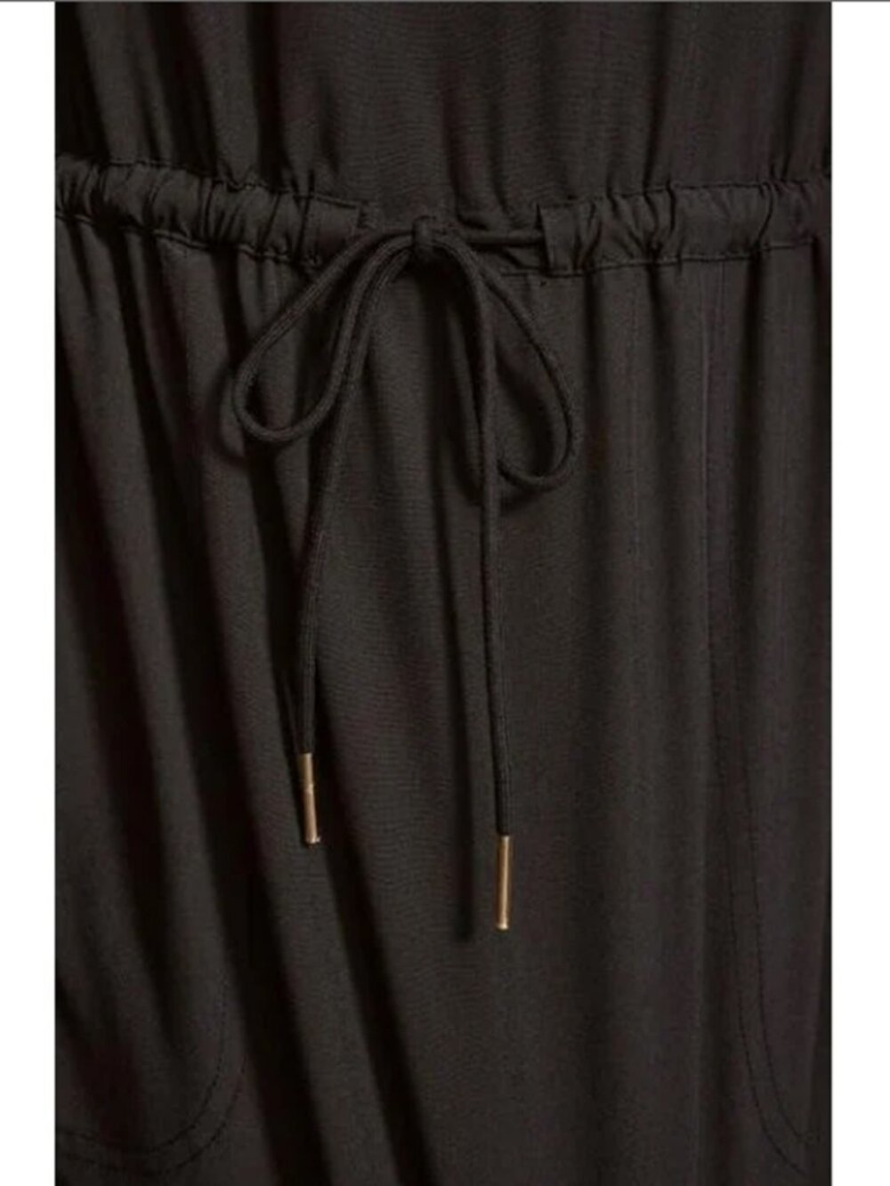 Calvin Klein Commuter Dress Sleeveless Drawstring Black Size 6 NWOT - Picture 6 of 9